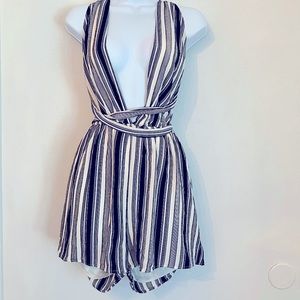 Striped romper